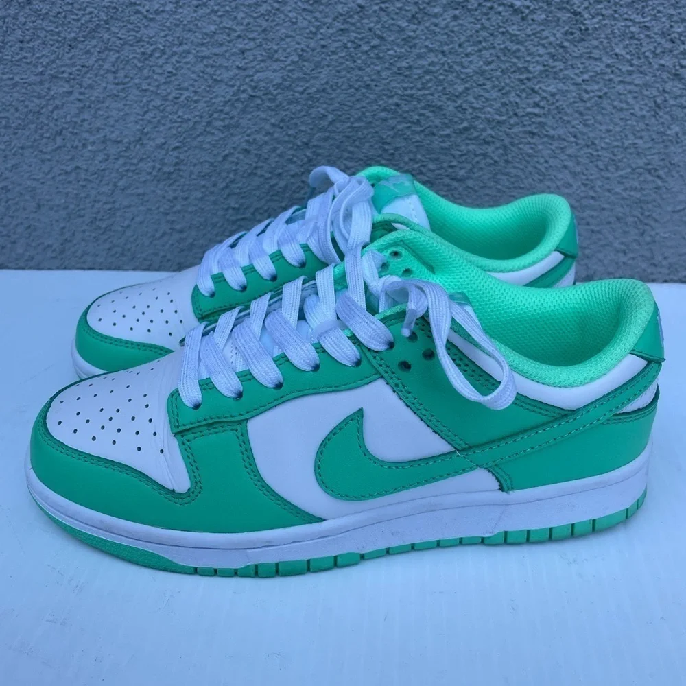 Nike Dunk Low In Green Glow/White Size US 5 EUR 37.5